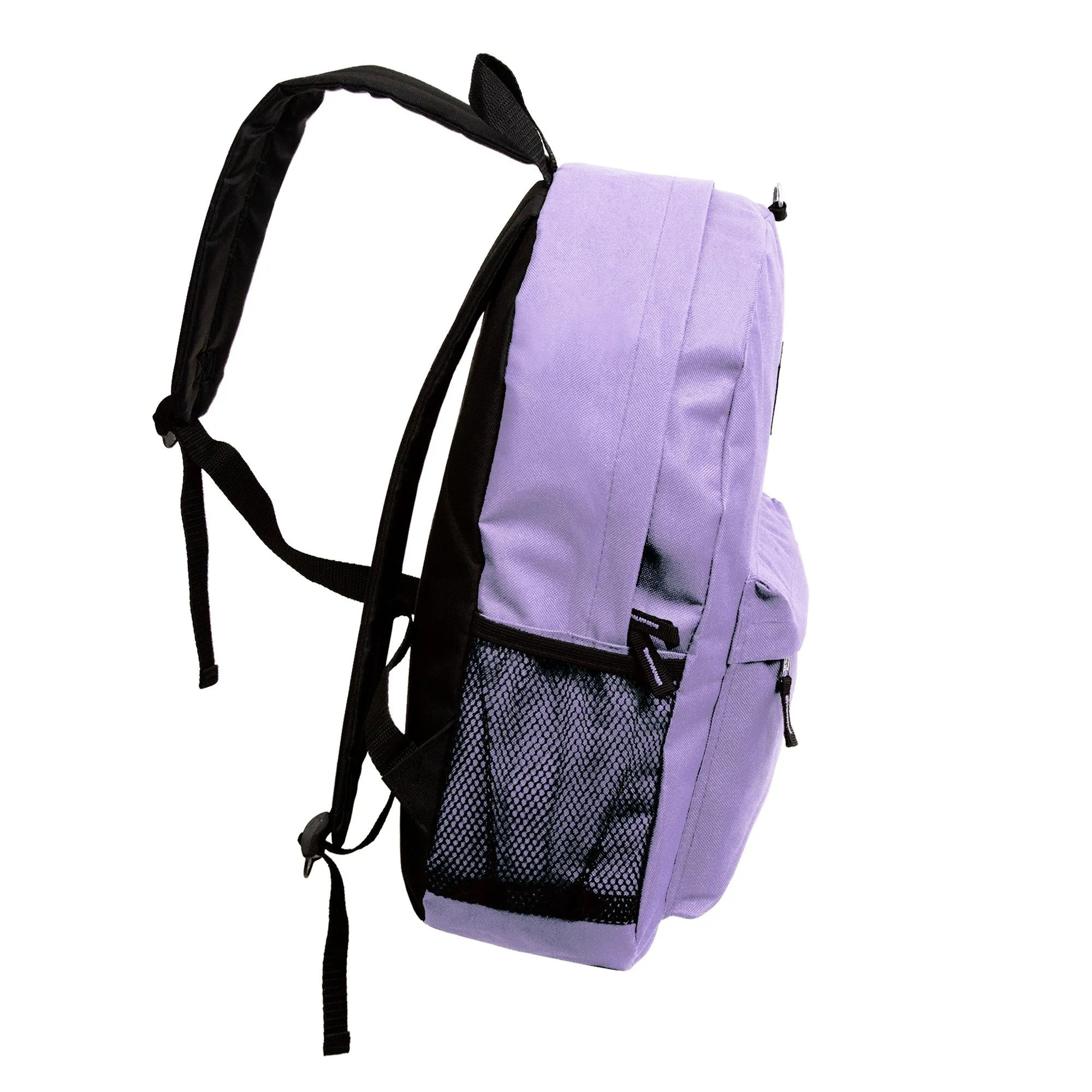 17" Classic Bulk Lavender Purple Backpacks | Wholesale Case of 24 Bookbags