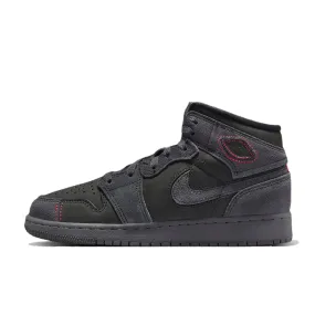 AIR JORDAN 1 MID SE CRAFT GS - DK SMOKE GREY/BLACK-VARSITY