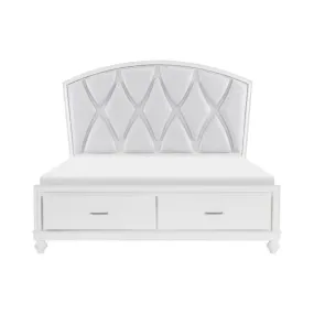 Aria (3) Queen Platform Bed with Footboard Storage