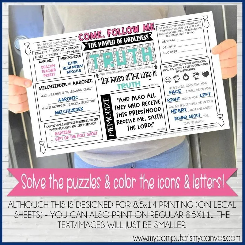 CFM D&C Placemat Activity Sheets {AUG 2021} PRINTABLE