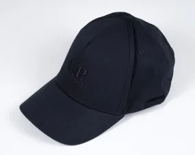 C.P. Company Gabardine Logo Cap / Total Eclipse