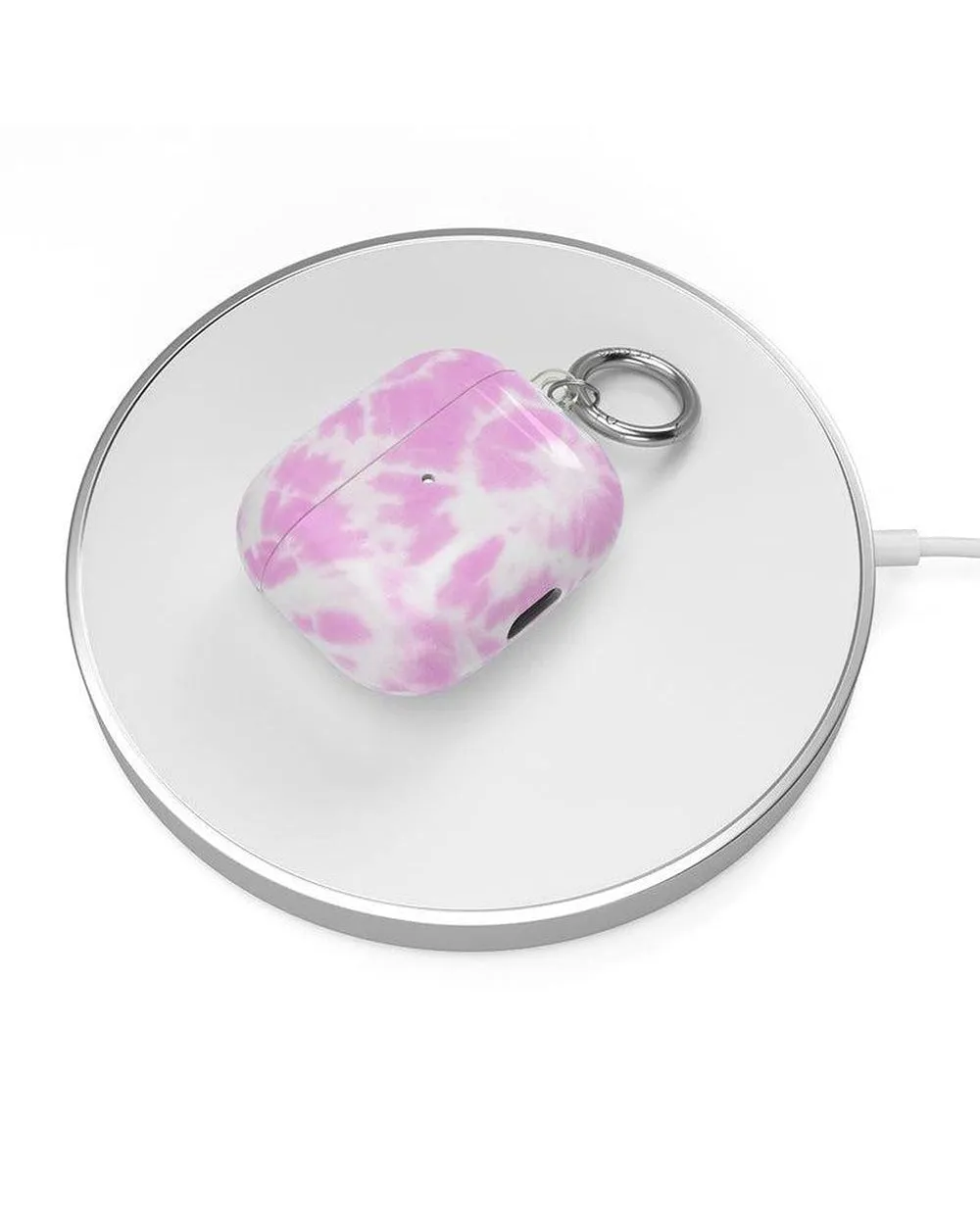 Down for Whatever | Light Pink Tie Dye AirPods Case