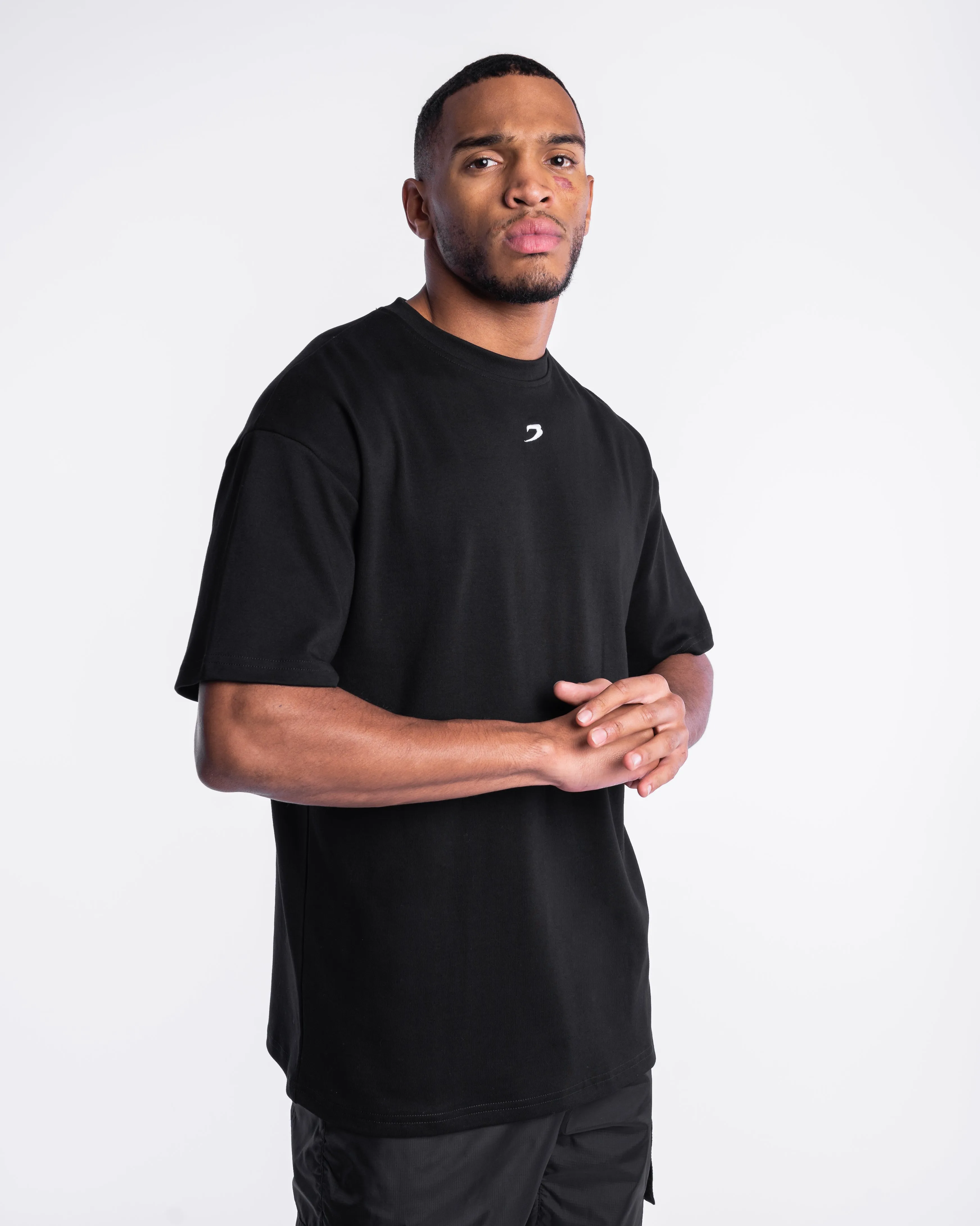 Johnson Oversized Strike T-Shirt - Black