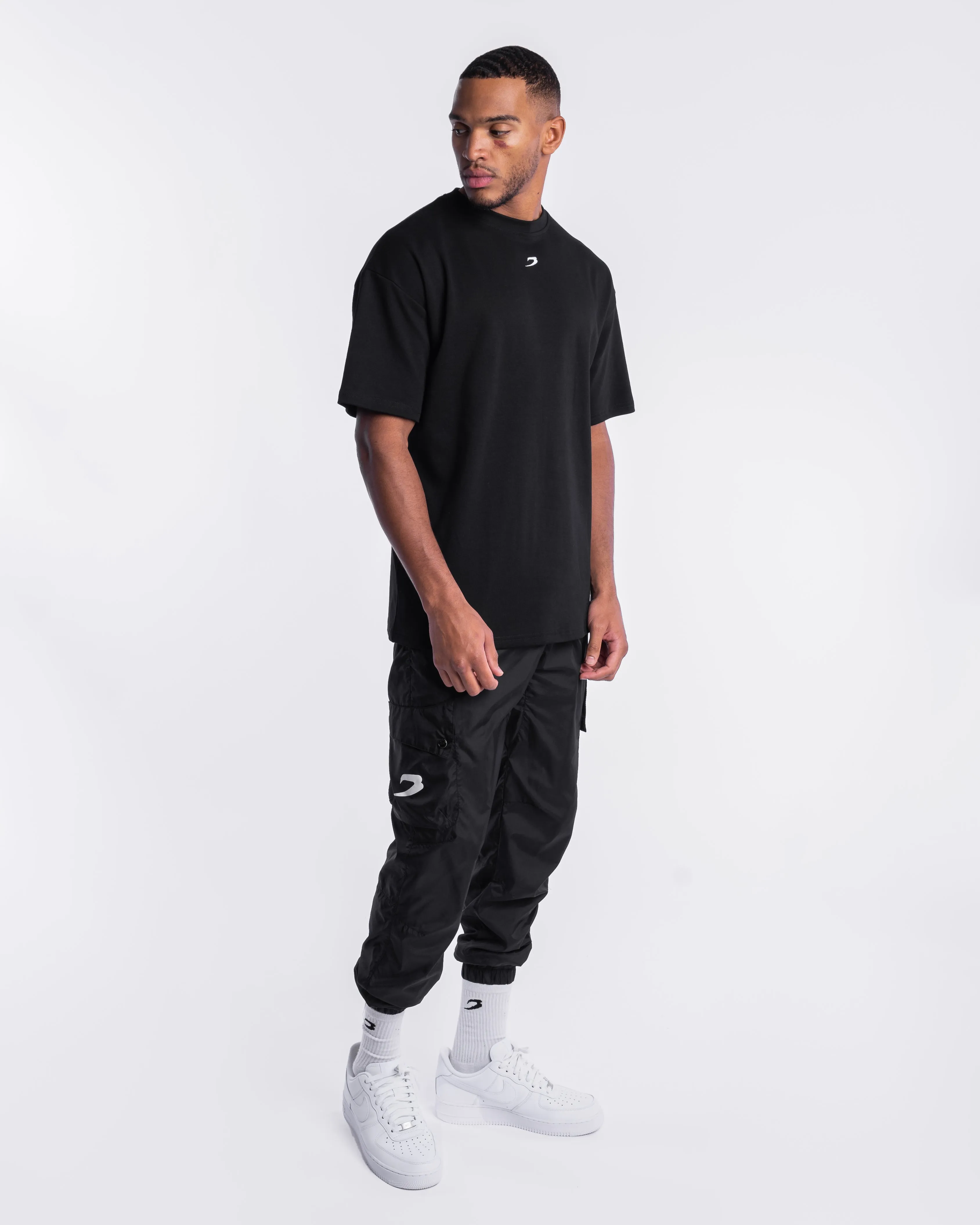 Johnson Oversized Strike T-Shirt - Black