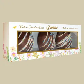 Milk Chocolate Hollow Decorated Eggs (3pc) (SALE)