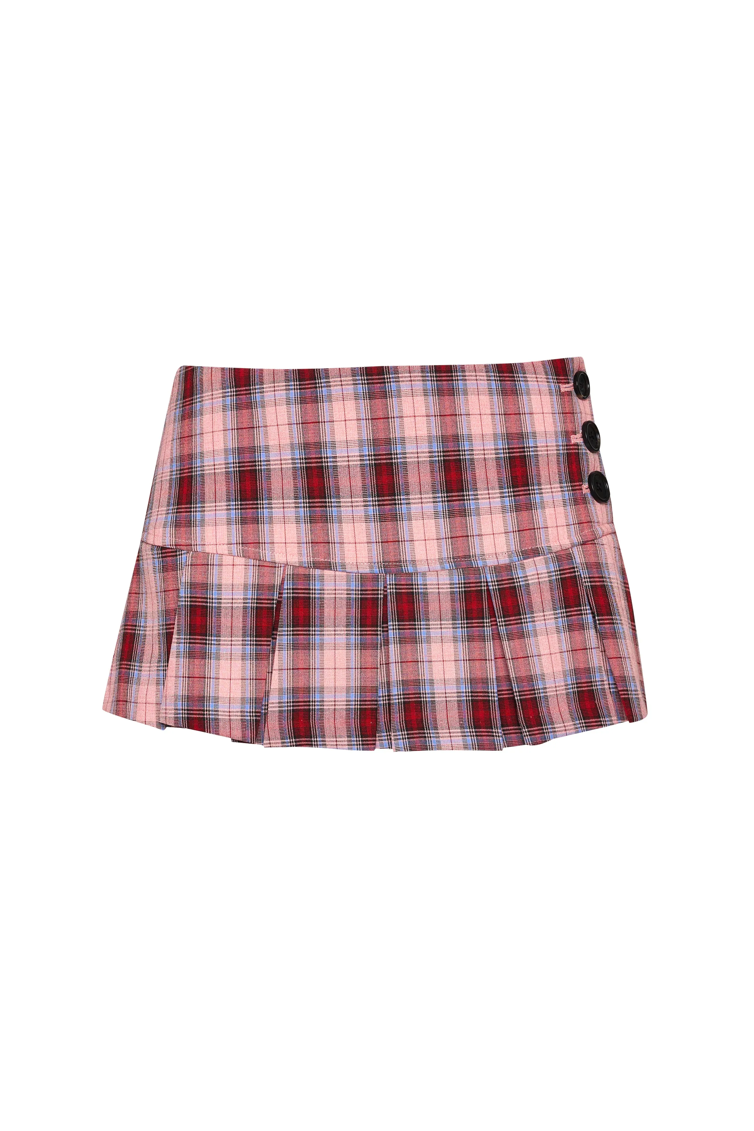 Pleated Micro Mini Skirt