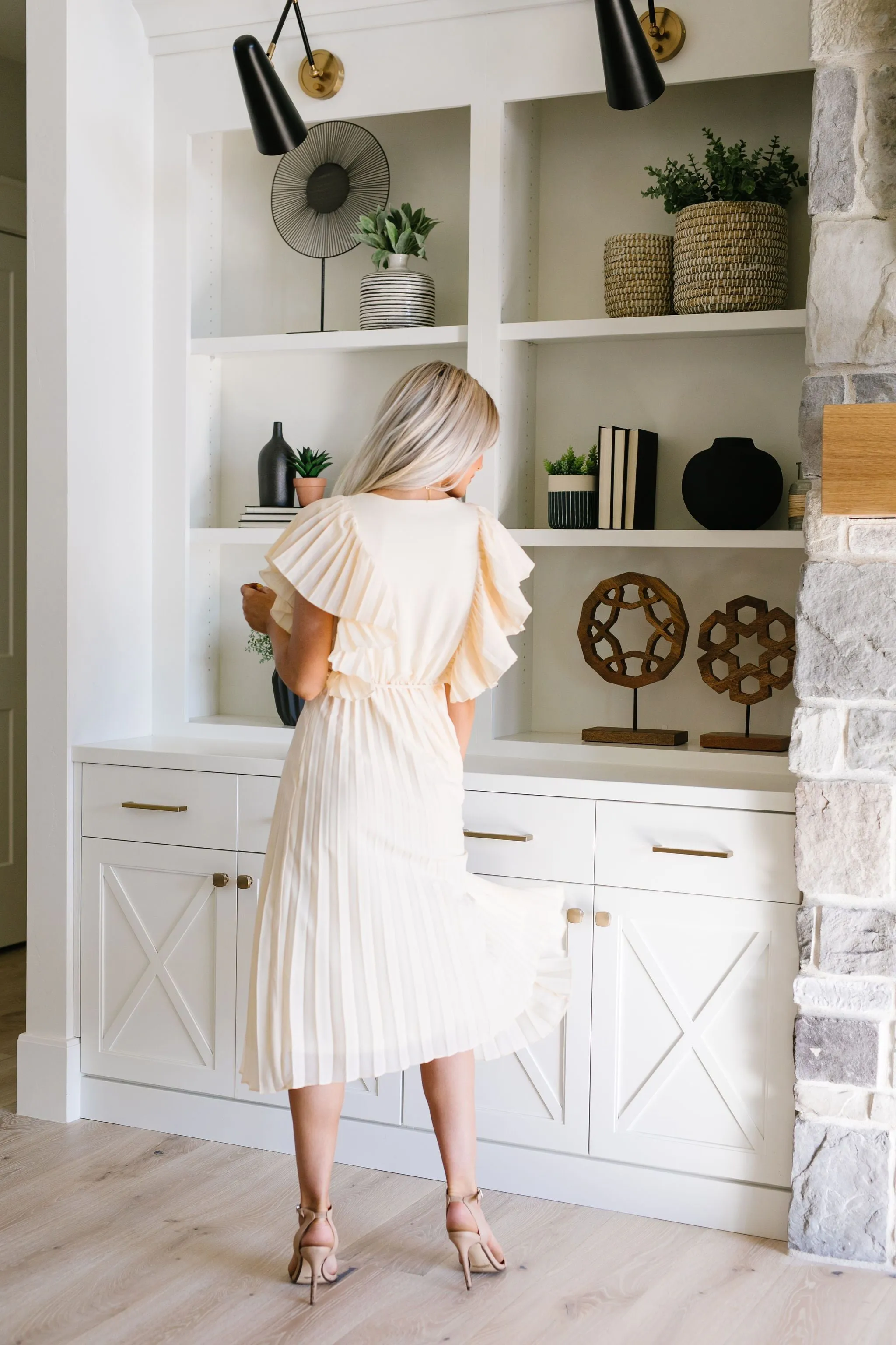 Pretty Pleats With A Cherry On Top Dress