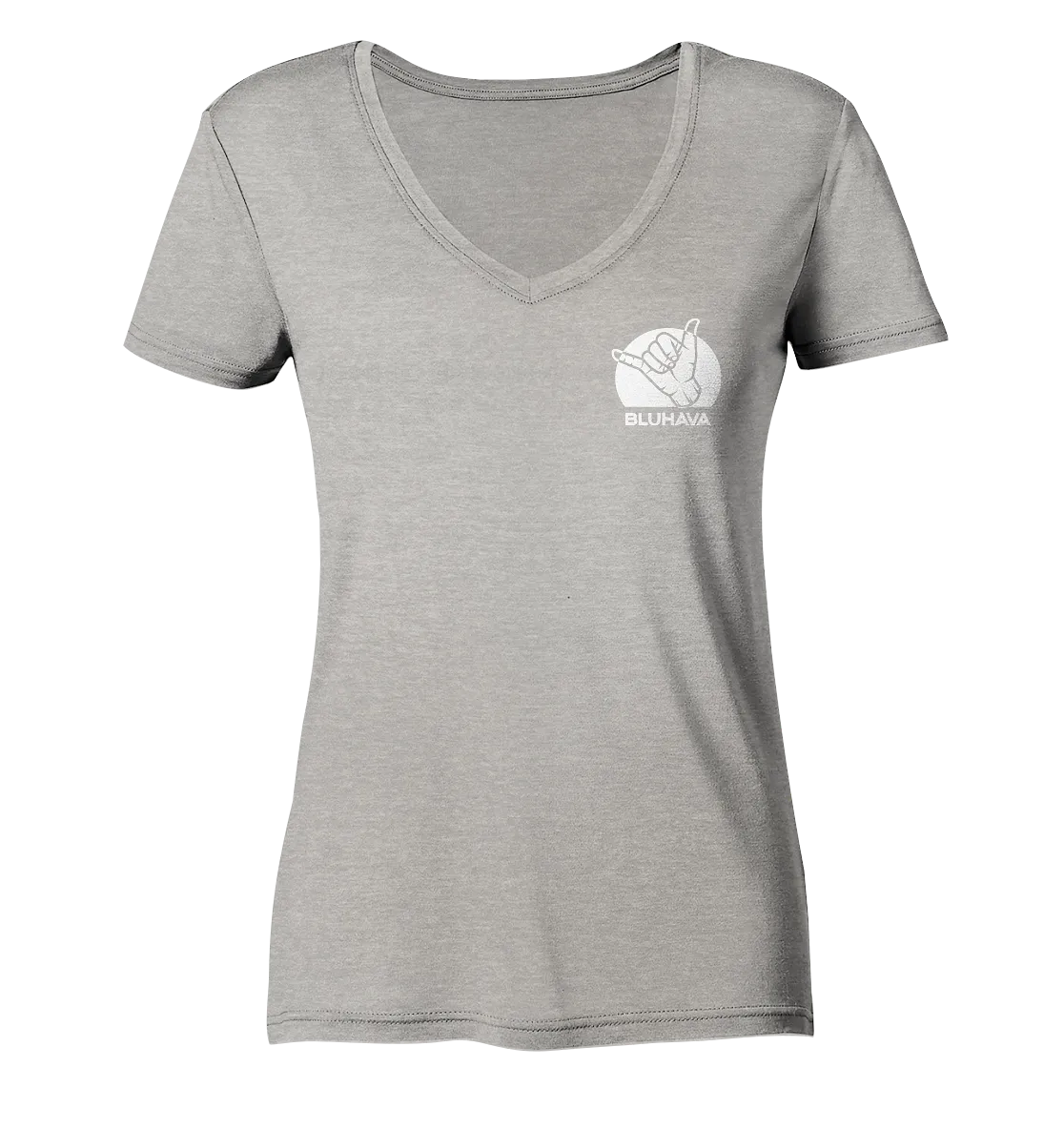 "Essential Shaka" - Damen Premium Organic V-Neck Shirt