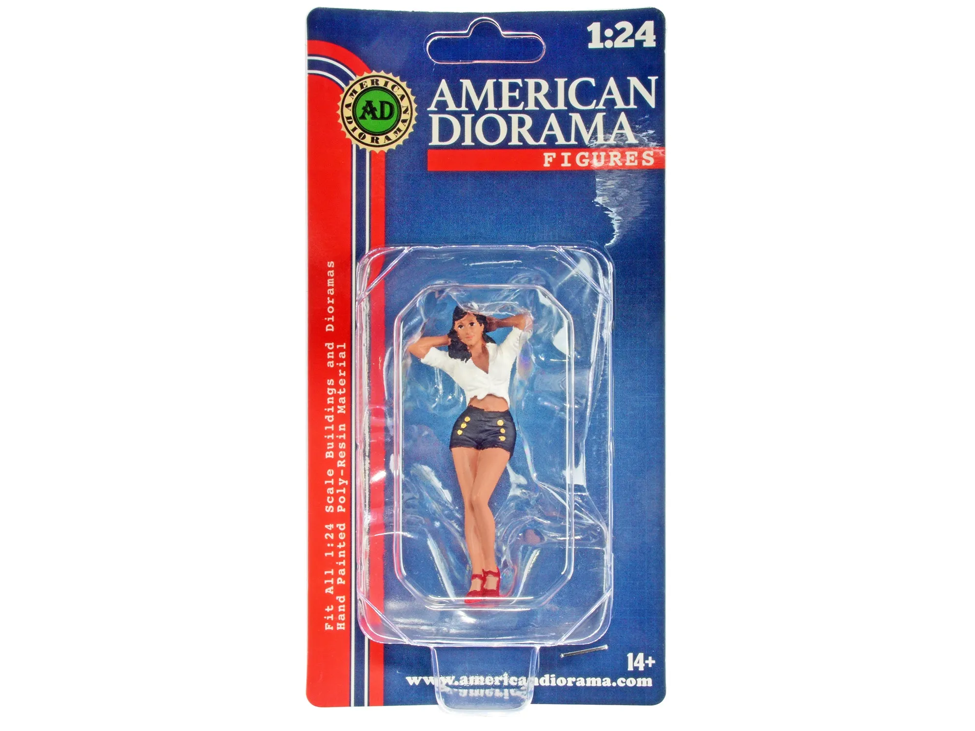 "Pin-Up Girls" Jean Figure for 1/24 Scale Models by American Diorama