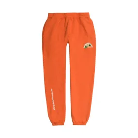 RIC3 Enchante Flower Sweatpants Coral Orange