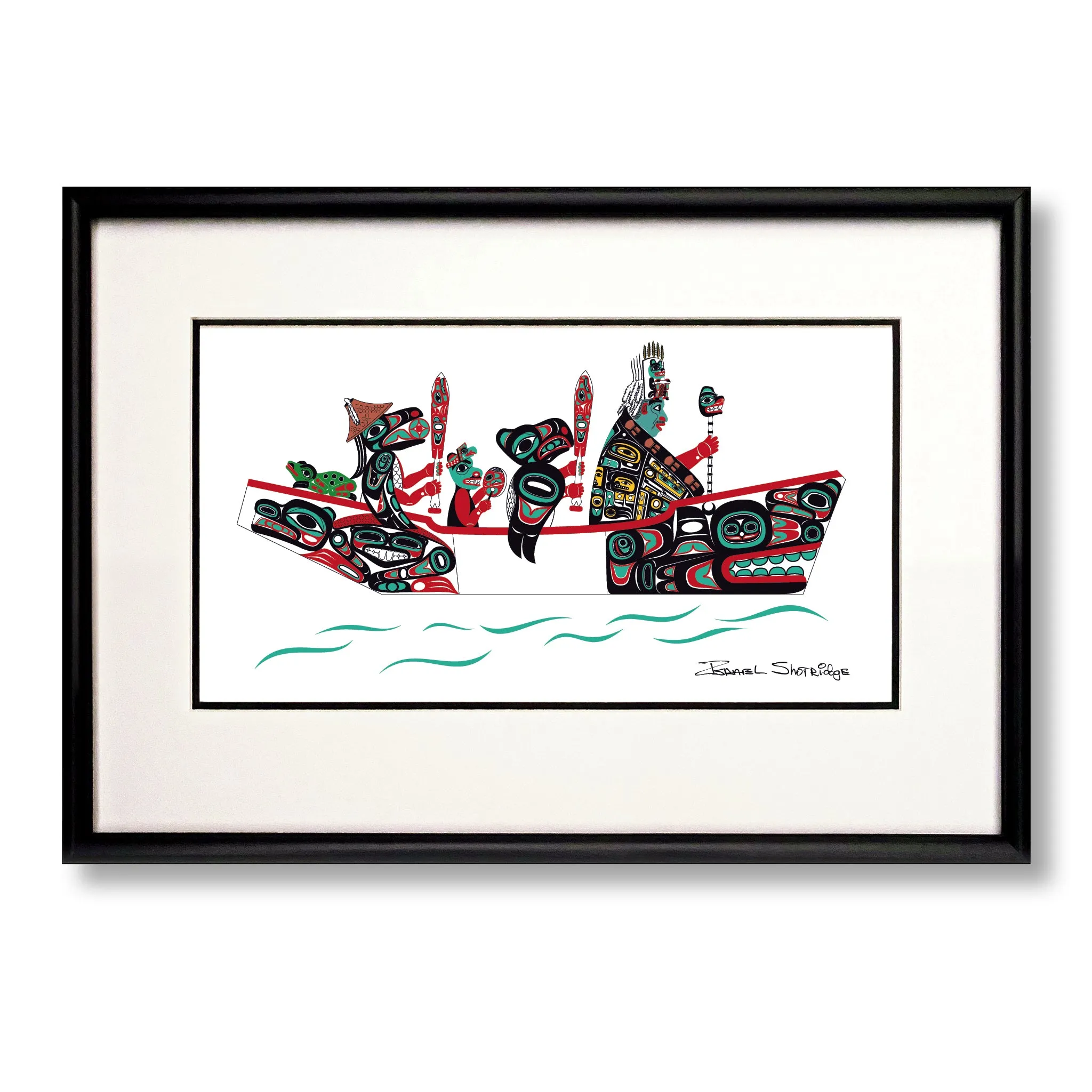 The Canoe Journey - Limited Edition Formline Art Print