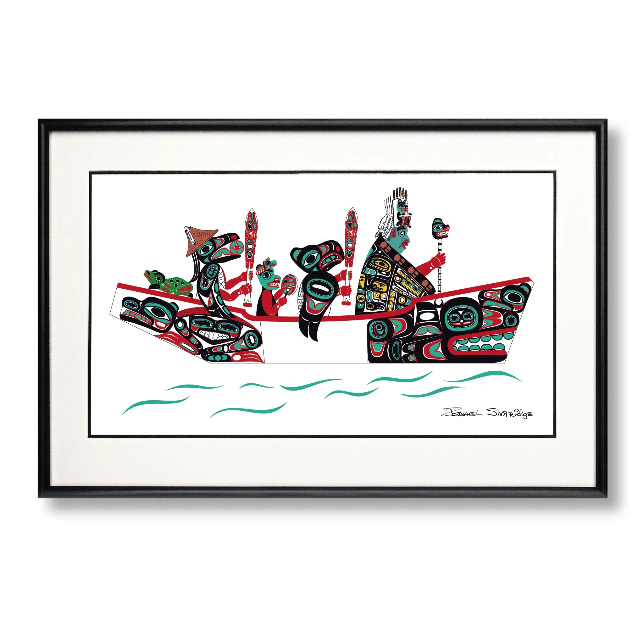 The Canoe Journey - Limited Edition Formline Art Print